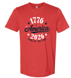 1776: Short Sleeve (Red/White/Blue)