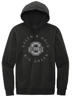 Black with Grey Design: Hoodie