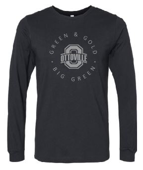 Black with Grey Design: Long Sleeve