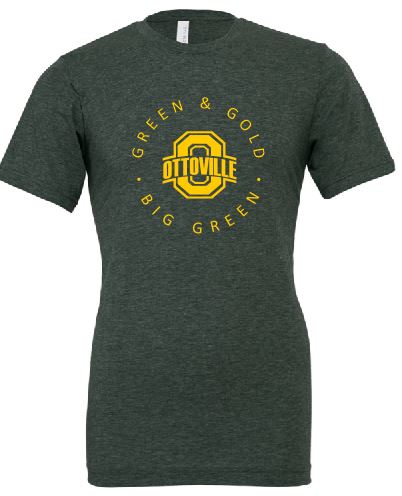 Forest with Gold Design: Short Sleeve